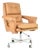 French Leather Executive Chair Attributed to Raphaël Raffel for Apelbaum, 1970s For Sale