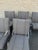 1980s Postmodern Upholstered Cantilever Chairs With Chrome Finish - Set of 6 For Sale - Image 4 of 10