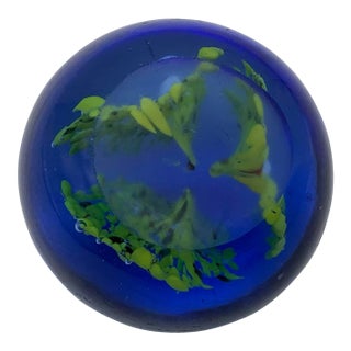 Vintage Small Mdina Glass Paperweight. For Sale