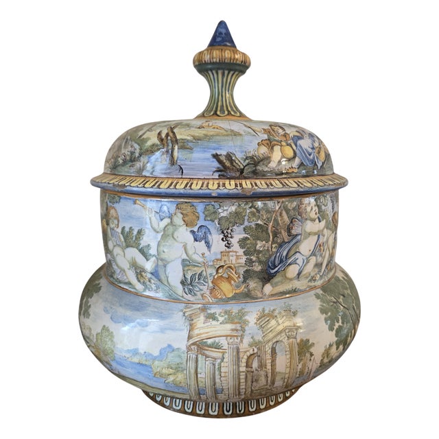 18th Century Italian Lidded Vase, 1700s For Sale