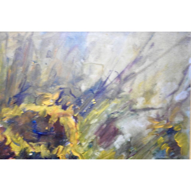 Oil on Board of Sunflowers Signed Anton Weiss For Sale In Nashville - Image 6 of 10