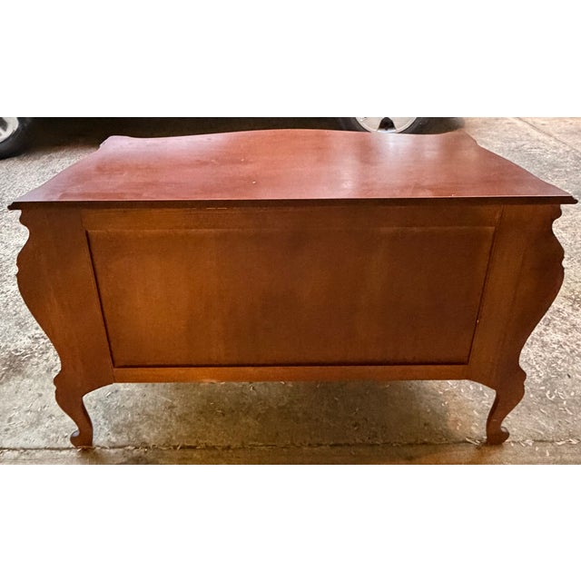 Antique Art Nouveau Hand Carved Mahogany Dresser and Mirror For Sale In Washington DC - Image 6 of 11