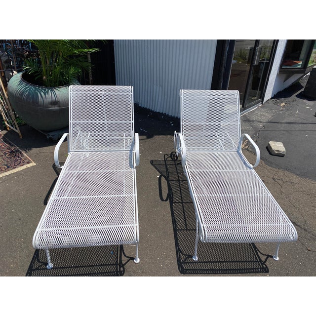 Vintage Outdoor Chaise Lounges by Russell Woodard a Pair Chairish