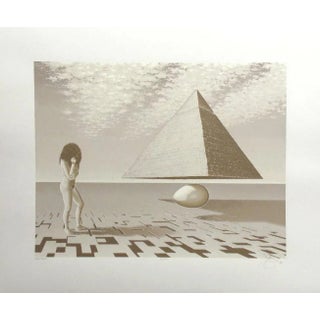 1980 "Mystique" Surrealistic Serigraph by Robert Rigel For Sale