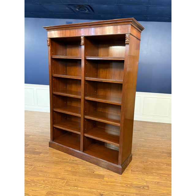 Traditional Mahogany Bookcase by Leighton Hall - Showroom Sample For Sale In Atlanta - Image 6 of 13