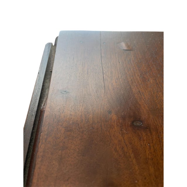 Antique Empire Mahogany Drop Leaf Table For Sale - Image 9 of 12