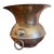 Vintage Solid Brass Vase With Ring Handles For Sale
