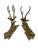 1970's Resting Brass Reindeer Attrib. Sarreid - a Pair For Sale - Image 4 of 6