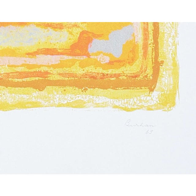 Landscape - Original Litograph by Sami Burhan - 1969 1969 For Sale - Image 3 of 5