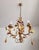 Beautiful venetian vintage chandelier, pendant lamp, ceiling lamp, shabby chic rose chandelier with handcrafted porcelain...