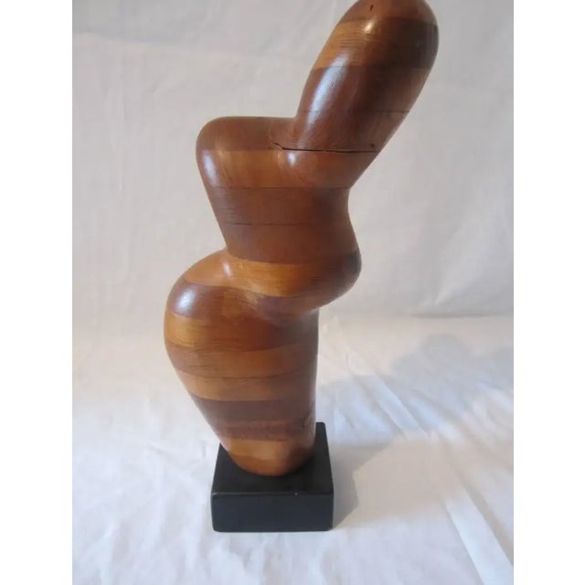 1970s 1970s Organic Wood Figural Craft Sculpture For Sale - Image 5 of 6