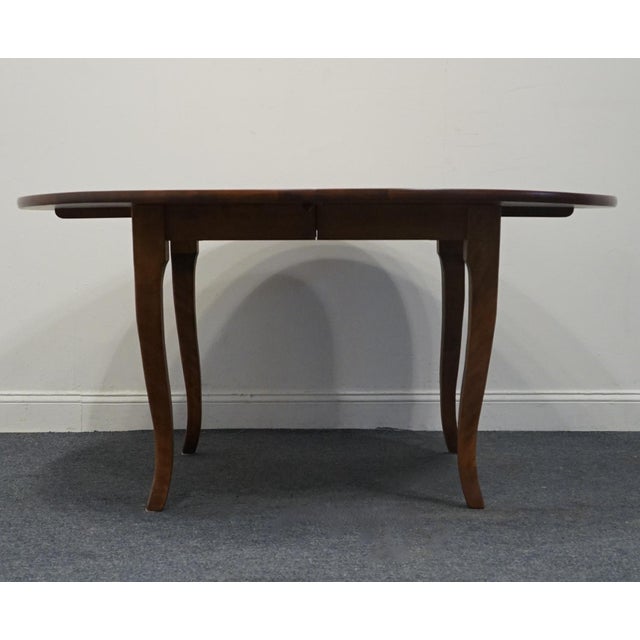 Late 20th Century Nichols & Stone Solid Cherry Rustic Traditional Style 60" Round Dining Table For Sale - Image 5 of 6
