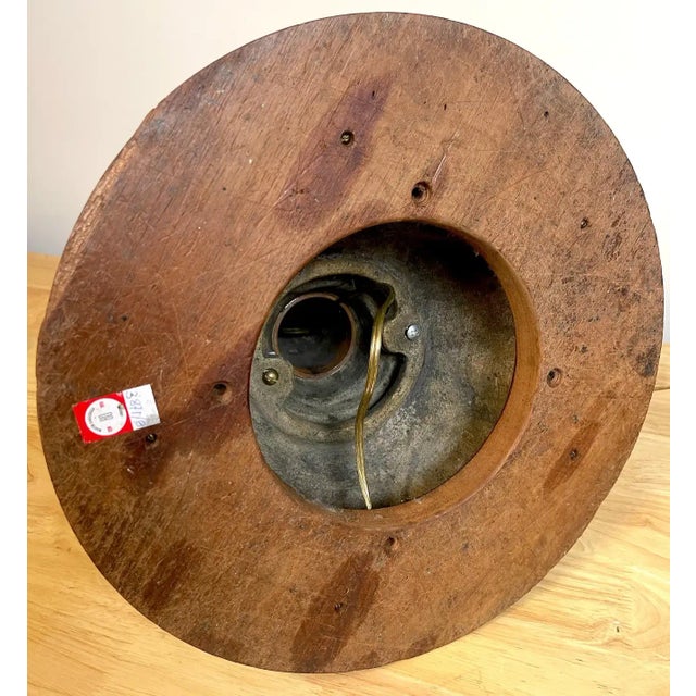 Early 20th Century Early 20th Century French Art Deco Bronze, Steel, Crystal and Wood Model of a Lighthouse Lamp For Sale - Image 5 of 12