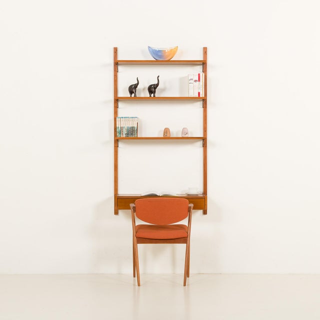 Mid-Century Modern Mid-Century Scandinavian Teak Shelving Unit with a Console, 1970s For Sale - Image 3 of 13