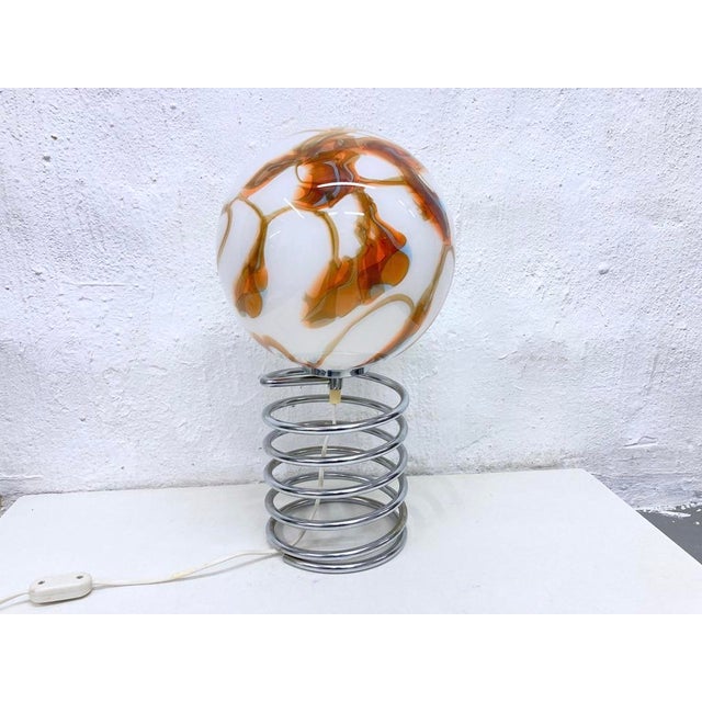 Vintage Spiral Table Lamp, 1970s For Sale - Image 10 of 10