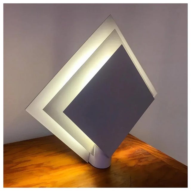 Geometric White Metal Wall Lamp from Lumiance For Sale - Image 4 of 5