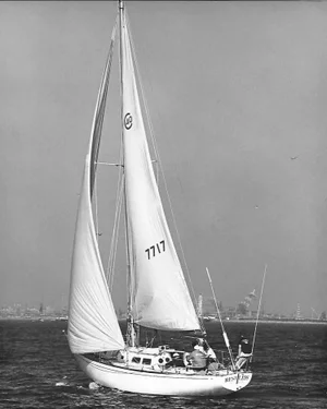 1975 Sailboat San Pedro California Photograph by Don Ware