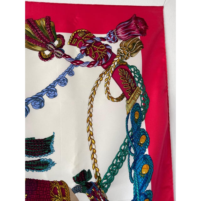 2000 - 2009 Hermès Timbalier Square Silk Scarf Héron Françoise For Sale - Image 5 of 9
