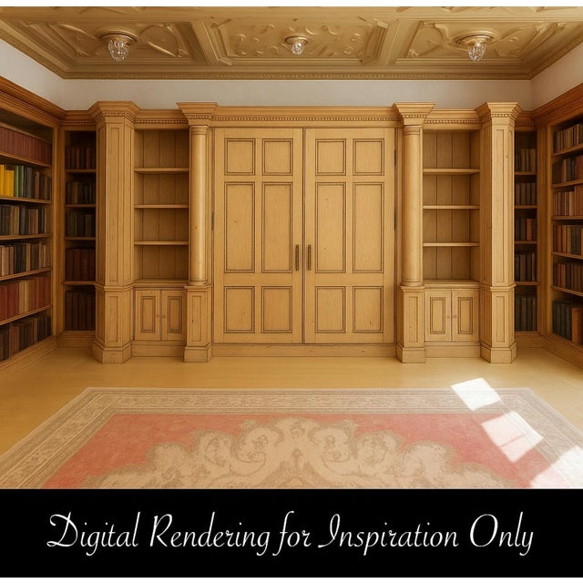 Monumental 14-Foot Architectural Cabinet / Library Bookcase / Entertainment Center – European Neoclassical For Sale - Image 18 of 18