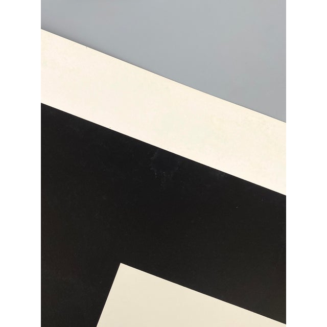 Black Erwin Heerich, Composition, Color Screen Print, 1973 For Sale - Image 8 of 13