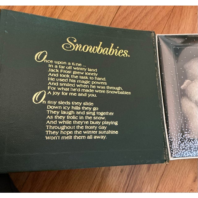 Vintage Department 56 Snowbabies "Why Don't You Talk to Me?" Figurine Snowman With Original Packaging For Sale In Greenville, SC - Image 6 of 12