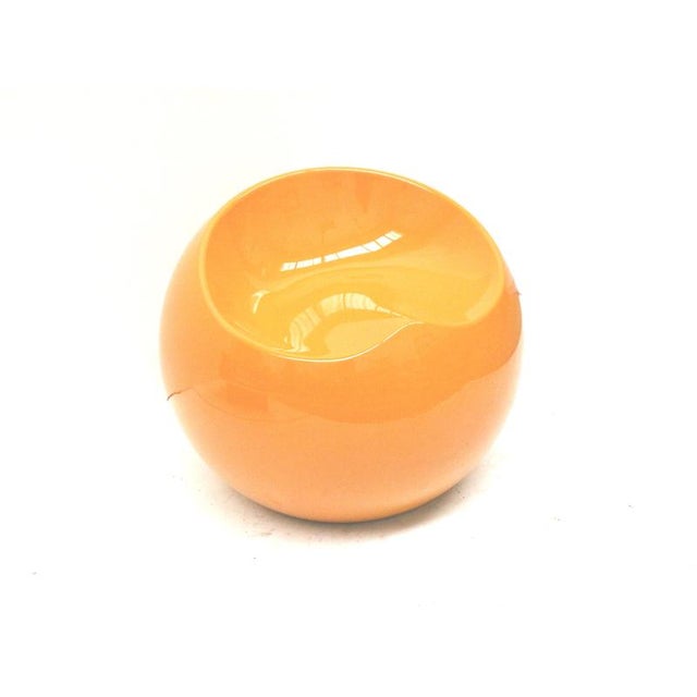 Space Age Orange Ottoman by Finn Stone, 1990s For Sale - Image 4 of 6
