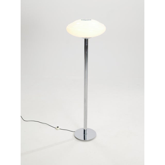 Floor Lamp in Chromed Steel and Glass, 1970s For Sale - Image 3 of 7