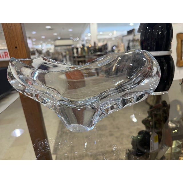 Abstract 1970s Rare Timo Sarpaneva Finlandia Iittala Elongated Oval Bubbles Vase 9x5 For Sale - Image 3 of 6