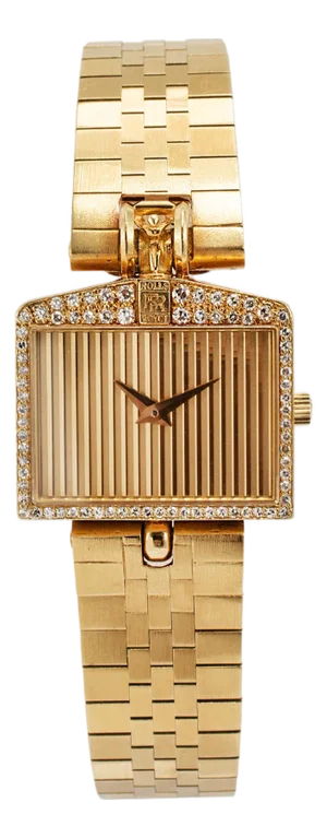 Vintage Corum Rolls Royce Spirit Ecstasy 22mm 47595h12 18k Gold Diamond Watch