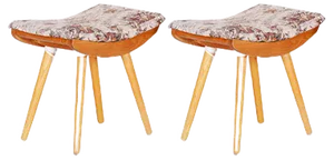 Set of Mid-Century Ash Stools, 1960s