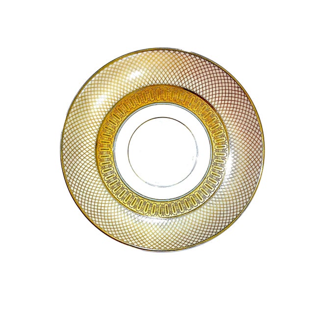 1960s Rosenthal Golden Grail Encrusted Gold Porcelain Dinnerware by Raymond Loewy - 45 Piece Service for Eight For Sale - Image 12 of 13