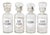 4 Vintage Italian Glass Pharmacy Jars with Labels, Sold Each For Sale