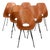 Medea Chairs in Mahogany by Vittorio Nobili for Fratelli Tagliabue, 1950s, Set of 6 For Sale