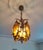 1960s Art Nouveau Brass Venus Pendant Light With Amber Glass For Sale - Image 11 of 14