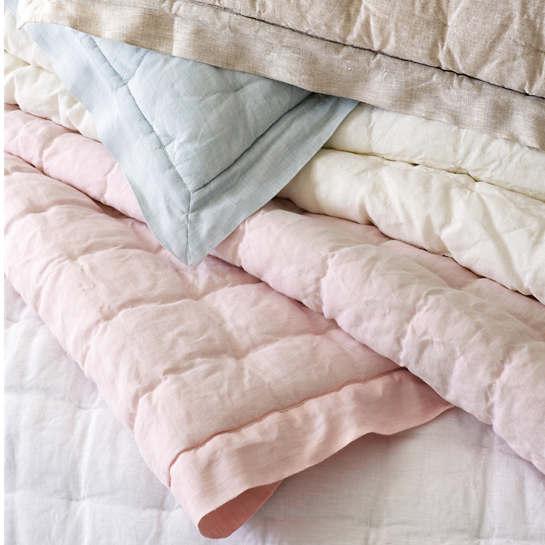 Contemporary Pine Cone Hill by Annie Selke Lush Linen White Puff, King For Sale - Image 3 of 3