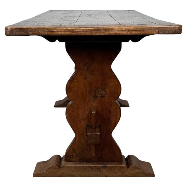 Antique English Georgian Refectory-Style Dining Table in Oak, 1700s For Sale - Image 6 of 7