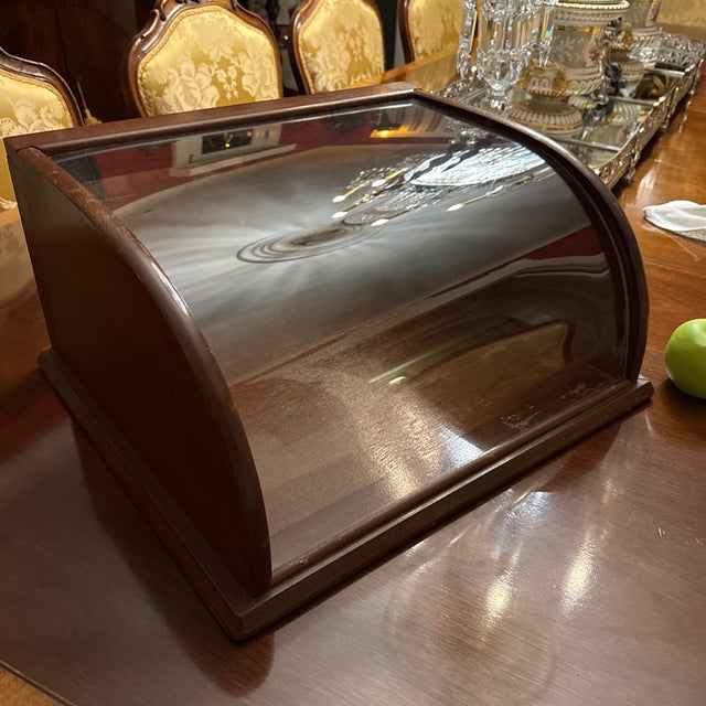 American Antique Store Counter Display Curved For Sale - Image 3 of 7