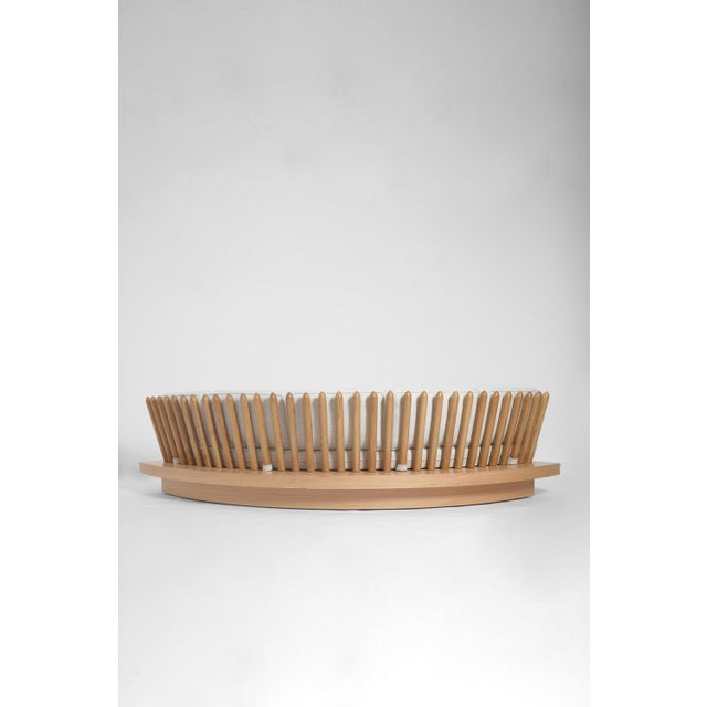 Contemporary San Romano Round Oak Sofa by Barracuda Interiors For Sale - Image 3 of 6