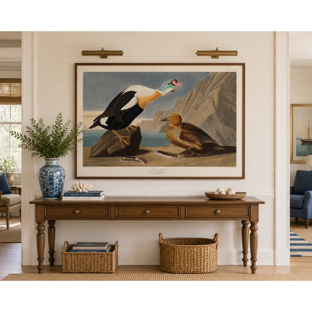 King Duck, Vintage Art Print Reproduction From Birds of America by John James Audubon, 60" X 40" For Sale - Image 4 of 10