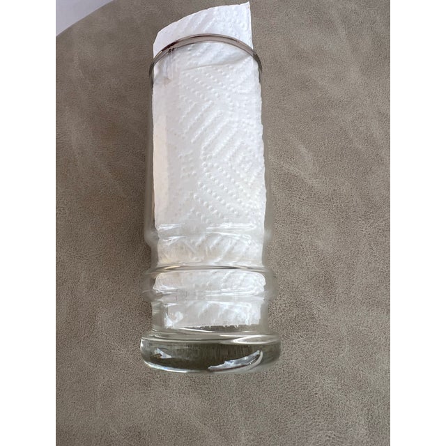 1950s Vintage Beer Tumbler Glass With Map of Rhine River in Germany For Sale - Image 5 of 6