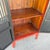 Wood Vintage Chinese Red Wooden Cabinet For Sale - Image 7 of 11