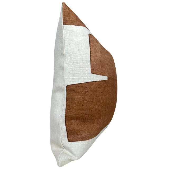 ⭐️ Ships Within 2 Days On the Front: Designer Stacked Fabric On the Back: Ivory Linen Fabric 100% Cotton Fabric All pillow...