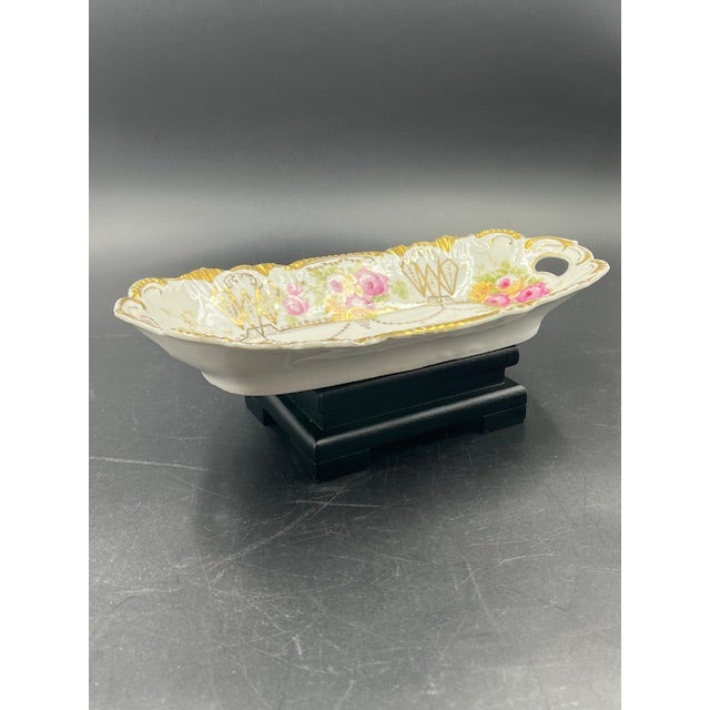 Antique Bavarian China Long Dish For Sale - Image 11 of 12