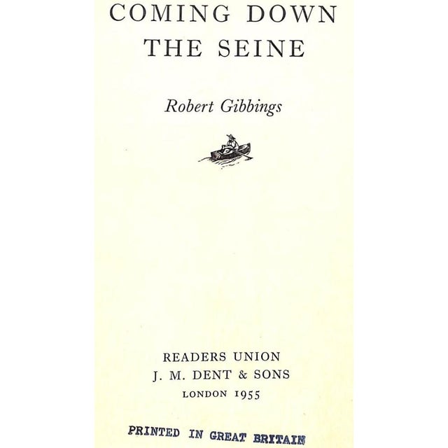 Traditional "Coming Down the Seine" 1955 Gibbings, Robert For Sale - Image 3 of 12