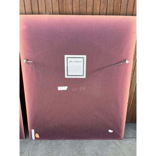 Terra Cotta Gold & Leather Framed Botanicals "Foliage, Flowers & Fruit" by John Richards- Set of 3 For Sale - Image 8 of 11