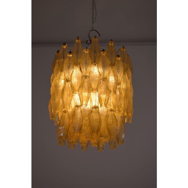 1960s Amber Polyhedron Chandelier from Venini, 1960 For Sale - Image 5 of 9