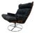 Vintage Black Alcantara Lounge Chair by Bruno Mathsson for Dux, 1960s For Sale