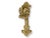 Welcome guests with the charming elegance of this antique Pekinese door knocker. Crafted from durable brass, it features a...