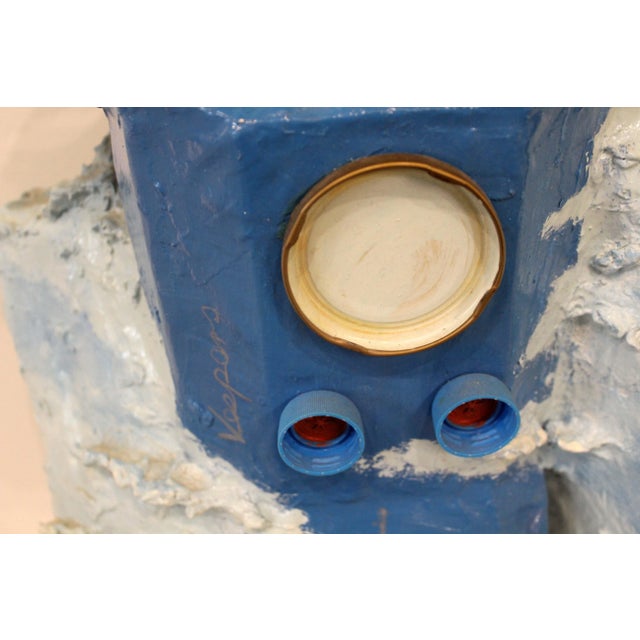 Contemporary Whimsical Mike Leaf the Messiah, Bob Dylan & the Rebbe Paper Mache For Sale - Image 4 of 12