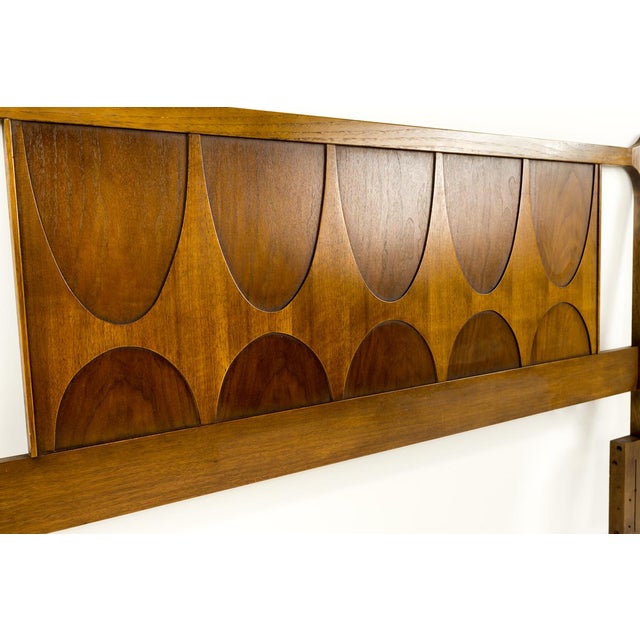 Broyhill Brasilia Mid Century Walnut Queen Headboard Chairish